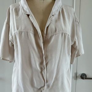 A.L.C Silk Cream Shirt